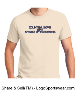 Hick Hops Pops "Country Boys Aint Afraid Of Hard Work" T-Shirt Design Zoom
