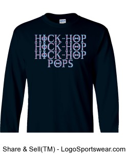 Hick Hop Pops- Long Sleeve T-Shirt Design Zoom