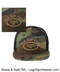 Hick Hop Pops- Camo "GREEK Life" Cap Design Zoom